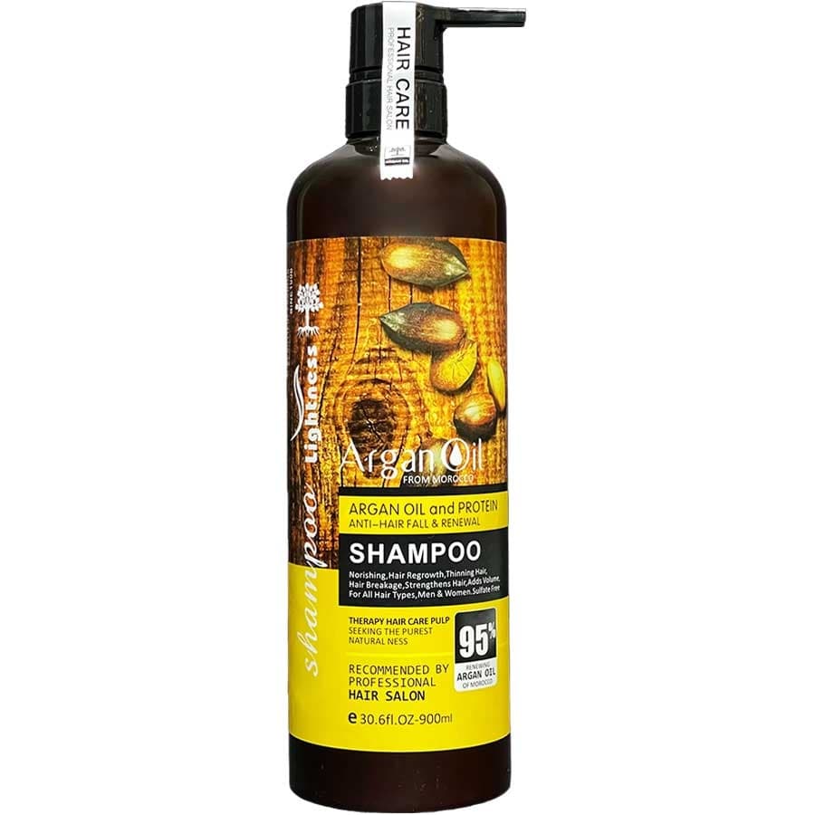 شامپو فاقد سولفات روغن آرگان و پروتئین لایتنس 900ml